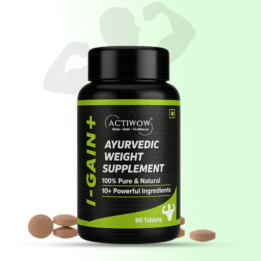 Actiwow iGain+ Ayurvedic Weight Supplement Tablets (90 Tablets) Actiwow
