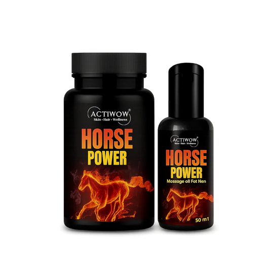Horse Power Capsules & Oil Combo – Boost Men’s Stamina & Energy Naturally Actiwow