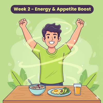 Week 2: Visible Energy & Appetite Boost