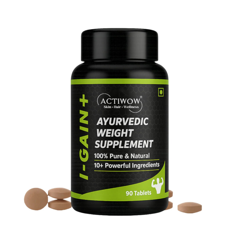Actiwow	iGain+ Ayurvedic Weight Supplement Tablets (90 Tablets) Actiwow